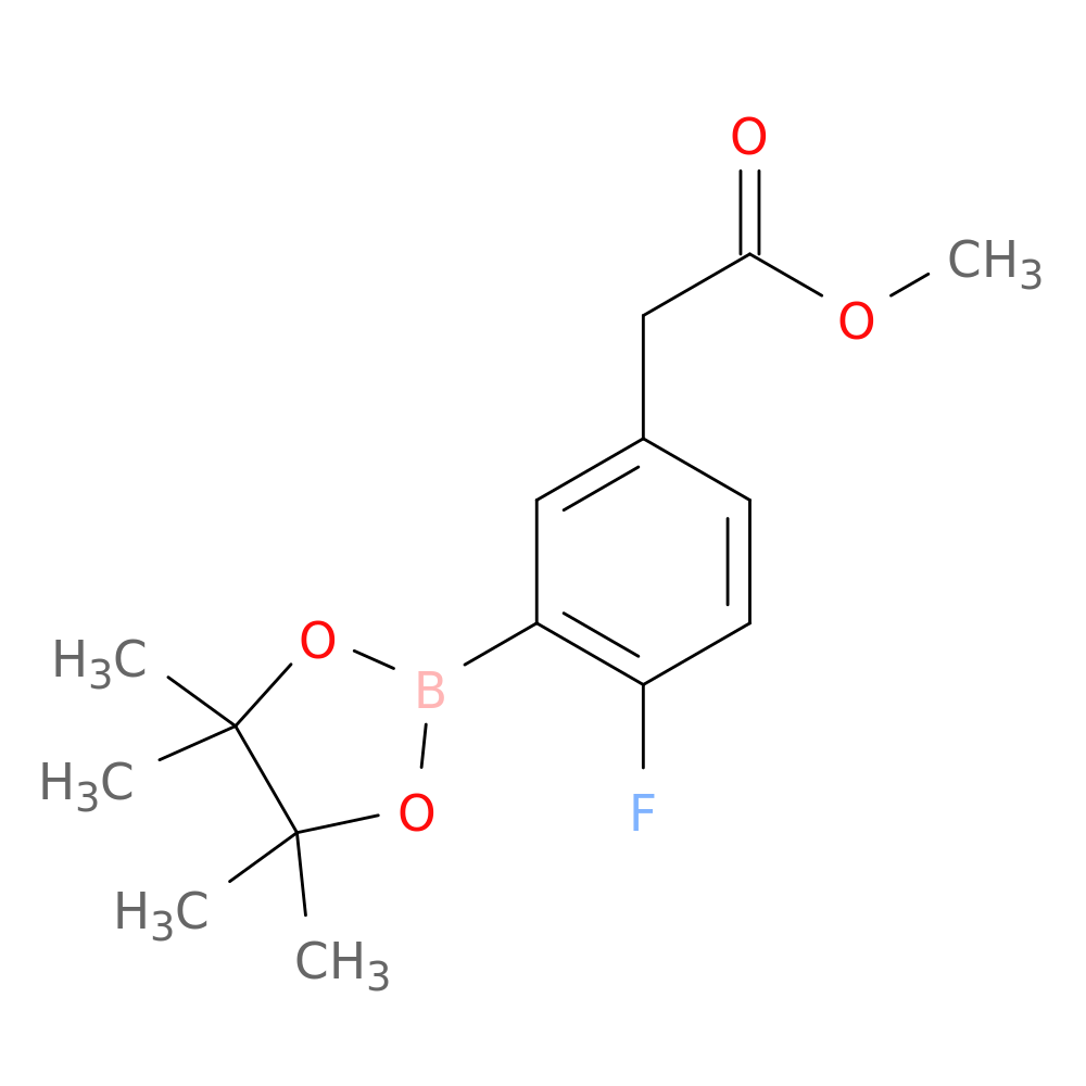 2-Fluoro-5-(methoxycarbonylmethyl)phenylboronic acid, pinacol ester