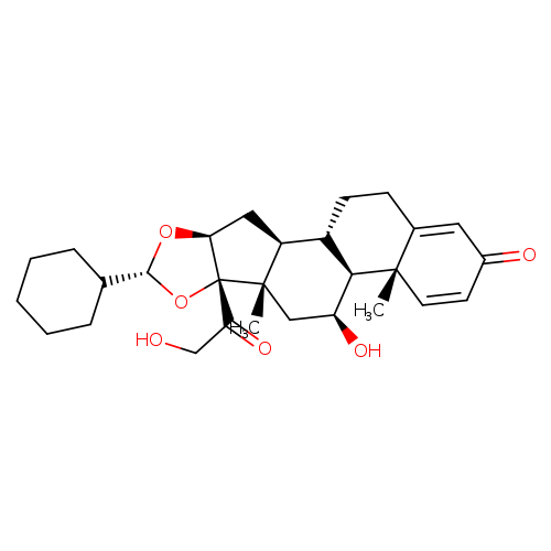 Pregna-1,4-diene-3,20-dione, 16,17-[[(R)-cyclohexylmethylene]bis(oxy)]-11,21-dihydroxy-, (11β,16α)-