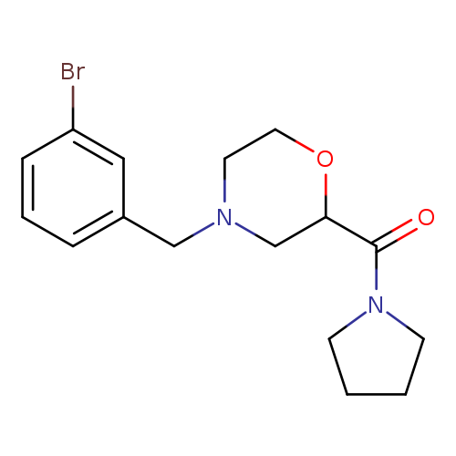 4-[(3-bromophenyl)methyl]-2-(pyrrolidine-1-carbonyl)morpholine