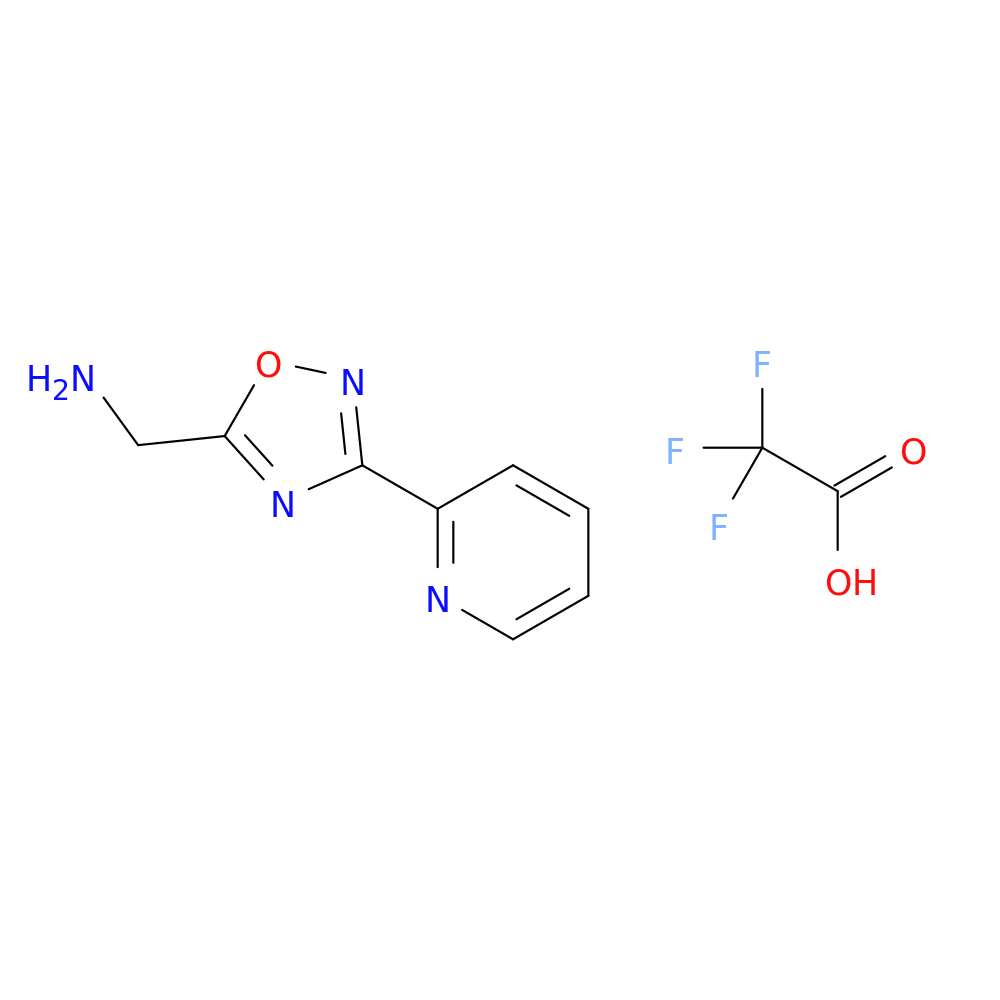 ([3-(2-Pyridinyl)-1,2,4-oxadiazol-5-yl]methyl)amine trifluoroacetate