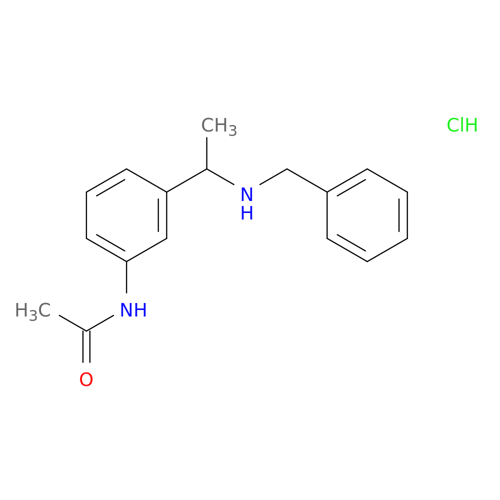 N-{3-[1-(benzylamino)ethyl]phenyl}acetamide hydrochloride