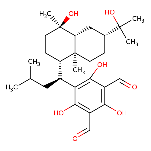 1,3-Benzenedicarboxaldehyde, 5-[(1S)-1-[(1S,4R,4aR,6R,8aS)-decahydro-4-hydroxy-6-(1-hydroxy-1-methylethyl)-4,8a-dimethyl-1-naphthalenyl]-3-methylbutyl]-2,4,6-trihydroxy-