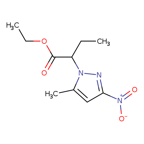 Ethyl 2-(5-methyl-3-nitro-1h-pyrazol-1-yl)butanoate
