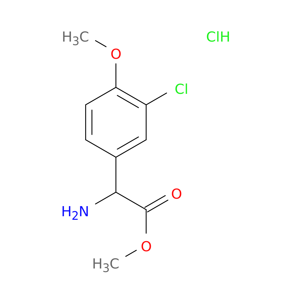 methyl 2-amino-2-(3-chloro-4-methoxyphenyl)acetate hydrochloride