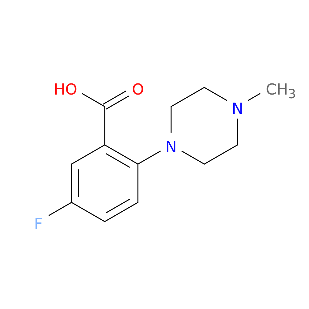 5-Fluoro-2-(4-methyl-1-piperazinyl)benzoic acid
