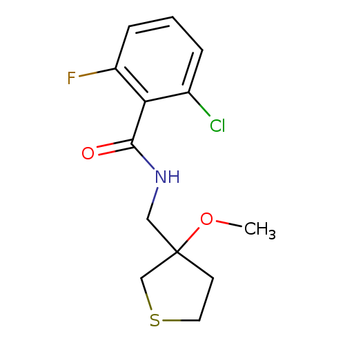 2-chloro-6-fluoro-N-[(3-methoxythiolan-3-yl)methyl]benzamide