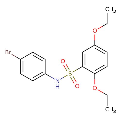 N-(4-bromophenyl)-2,5-diethoxybenzene-1-sulfonamide