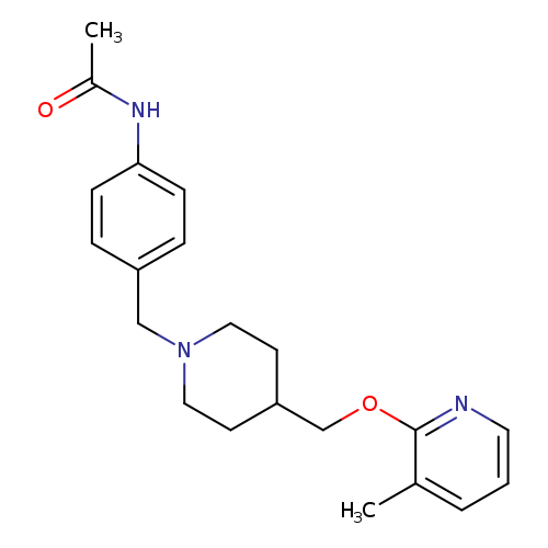 N-{4-[(4-{[(3-methylpyridin-2-yl)oxy]methyl}piperidin-1-yl)methyl]phenyl}acetamide