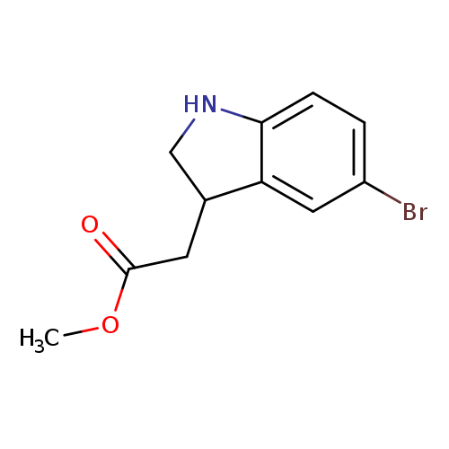 methyl2-(5-bromo-2,3-dihydro-1H-indol-3-yl)acetate