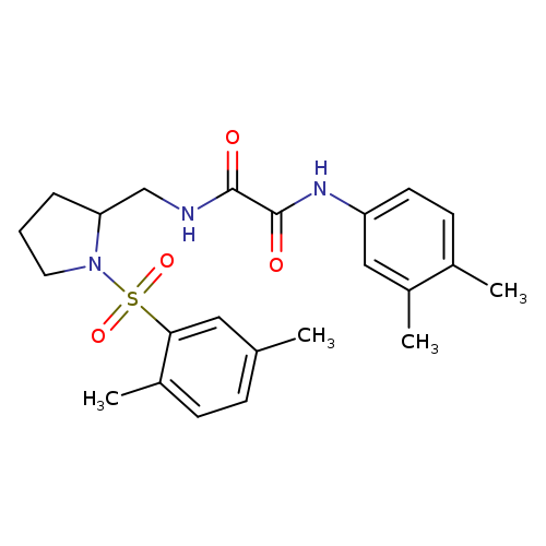 N-{[1-(2,5-dimethylbenzenesulfonyl)pyrrolidin-2-yl]methyl}-N'-(3,4-dimethylphenyl)ethanediamide