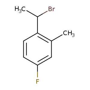1-(1-bromoethyl)-4-fluoro-2-methylbenzene
