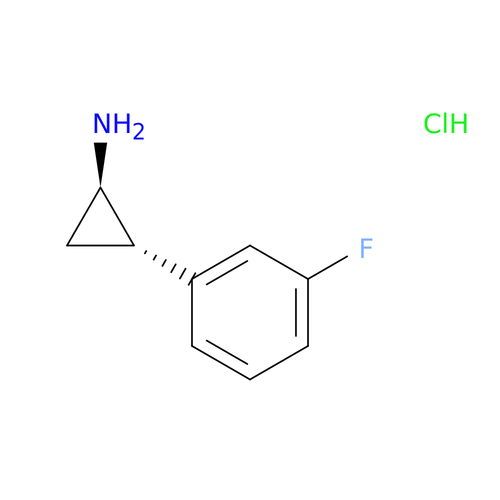 (1R,2S)-2-(3-Fluorophenyl)cyclopropan-1-amine Hydrochloride