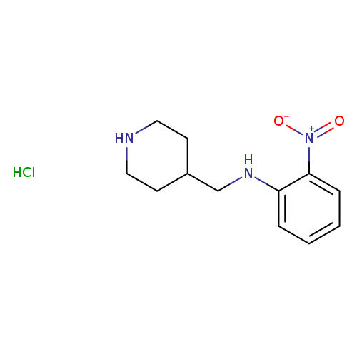 4-Piperidinemethanamine, N-(2-nitrophenyl)-, hydrochloride (1:1)
