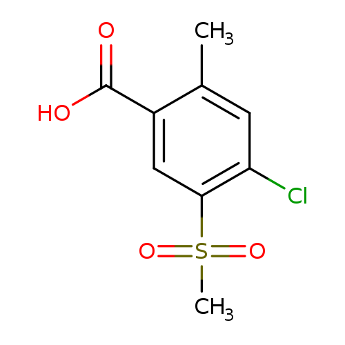 4-chloro-2-methyl-5-(methylsulfonyl)benzoic acid
