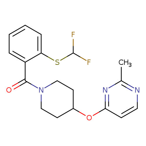 4-[(1-{2-[(difluoromethyl)sulfanyl]benzoyl}piperidin-4-yl)oxy]-2-methylpyrimidine