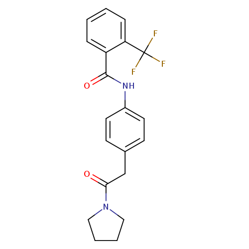 N-{4-[2-oxo-2-(pyrrolidin-1-yl)ethyl]phenyl}-2-(trifluoromethyl)benzamide