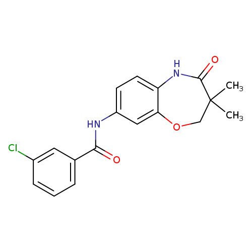 3-chloro-N-(3,3-dimethyl-4-oxo-2,3,4,5-tetrahydro-1,5-benzoxazepin-8-yl)benzamide