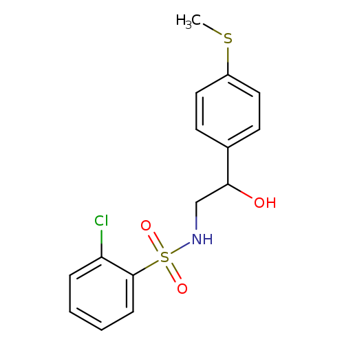 2-chloro-N-{2-hydroxy-2-[4-(methylsulfanyl)phenyl]ethyl}benzene-1-sulfonamide