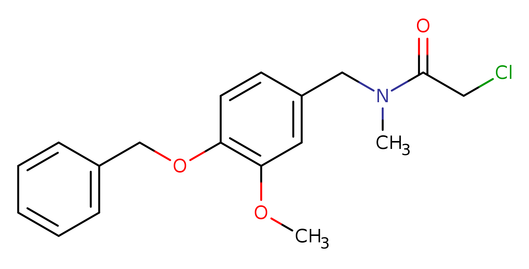 N-{[4-(benzyloxy)-3-methoxyphenyl]methyl}-2-chloro-N-methylacetamide