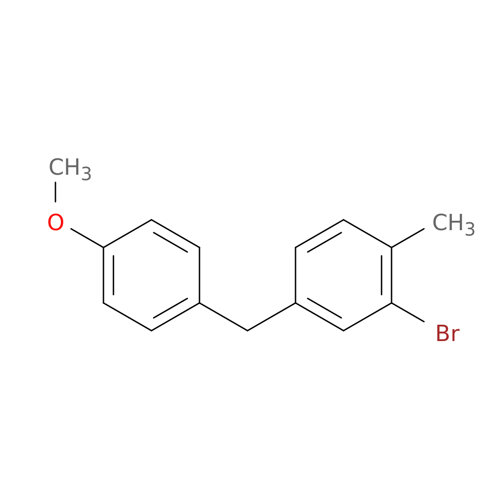 2-Bromo-4-(4-methoxybenzyl)-1-methylbenzene
