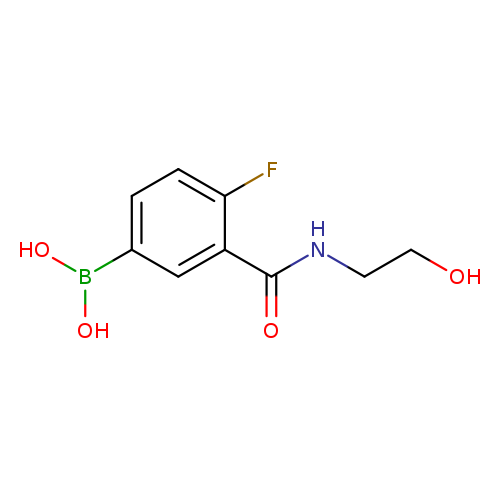 4-FLUORO-3-(2-HYDROXYETHYLCARBAMOYL)BENZENEBORONIC ACID