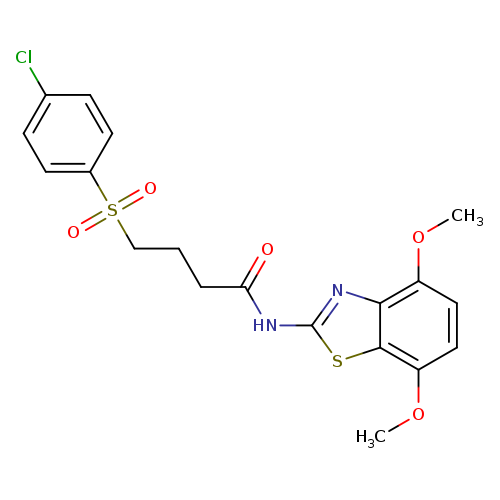 4-(4-chlorobenzenesulfonyl)-N-(4,7-dimethoxy-1,3-benzothiazol-2-yl)butanamide