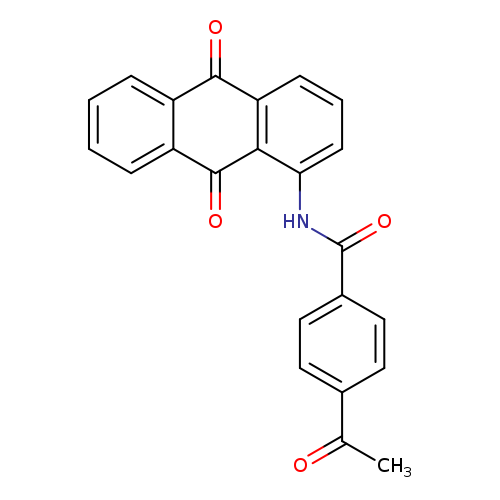 4-acetyl-N-(9,10-dioxo-9,10-dihydroanthracen-1-yl)benzamide