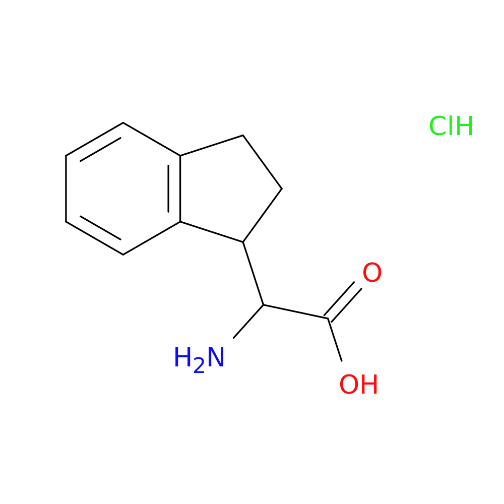2-amino-2-(2,3-dihydro-1H-inden-1-yl)acetic acid hydrochloride