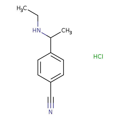 4-[1-(ethylamino)ethyl]benzonitrile hydrochloride