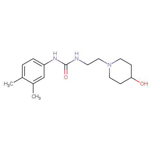 1-(3,4-dimethylphenyl)-3-[2-(4-hydroxypiperidin-1-yl)ethyl]urea