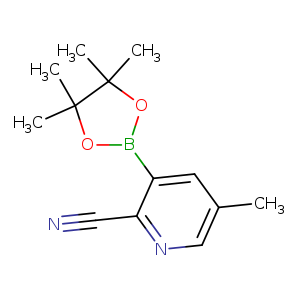 5-methyl-3-(tetramethyl-1,3,2-dioxaborolan-2-yl)pyridine-2-carbonitrile
