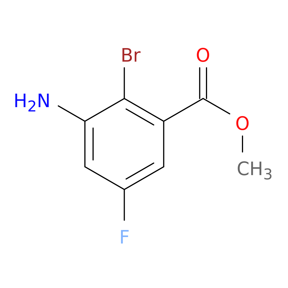 Benzoic acid, 3-amino-2-bromo-5-fluoro-, methyl ester