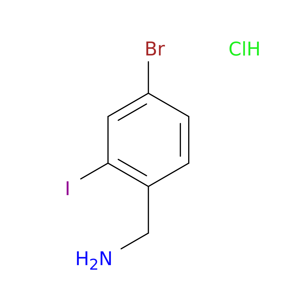 (4-bromo-2-iodophenyl)methanamine hydrochloride