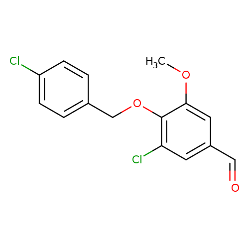 3-chloro-4-[(4-chlorobenzyl)oxy]-5-methoxybenzaldehyde