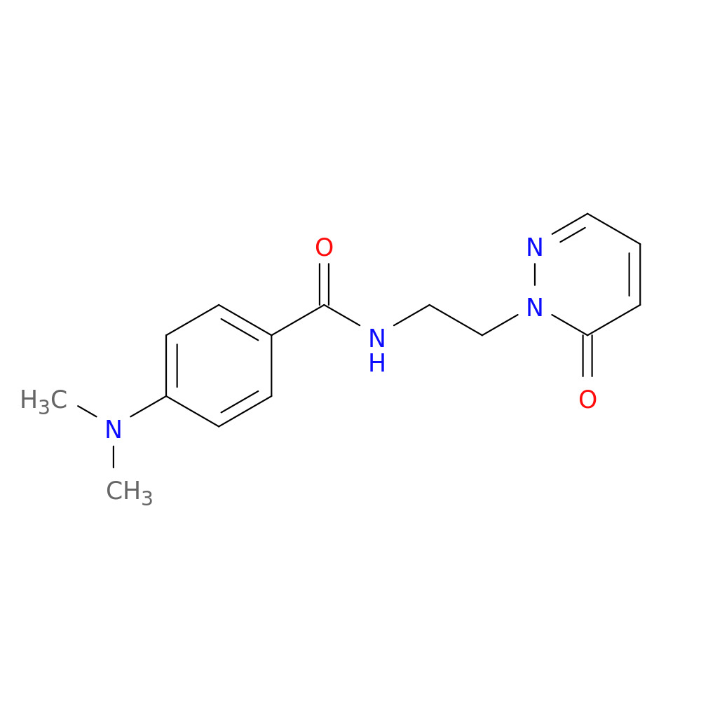 4-(dimethylamino)-N-[2-(6-oxo-1,6-dihydropyridazin-1-yl)ethyl]benzamide