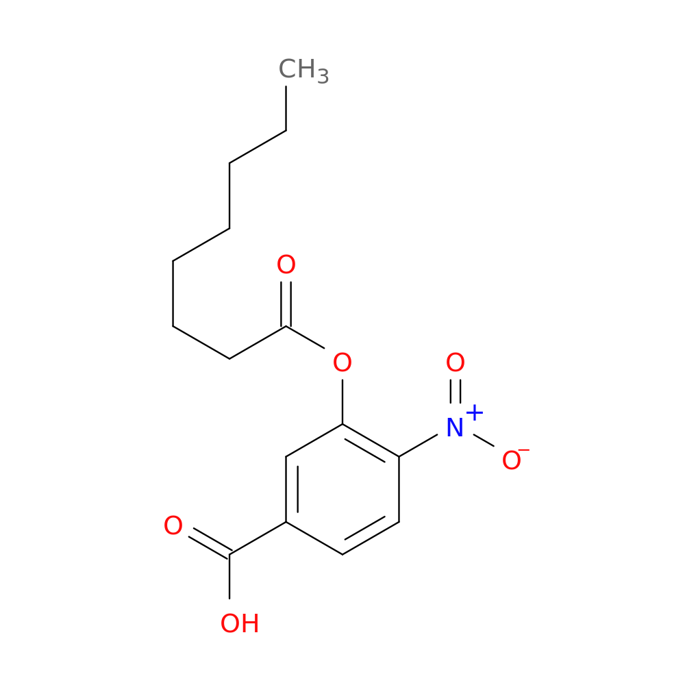 4-Nitro-3-[(1-Oxooctyl)Oxy]Benzoic Acid