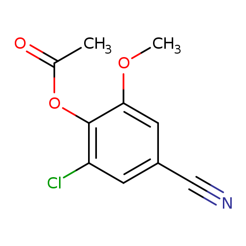 2-chloro-4-cyano-6-methoxyphenyl acetate