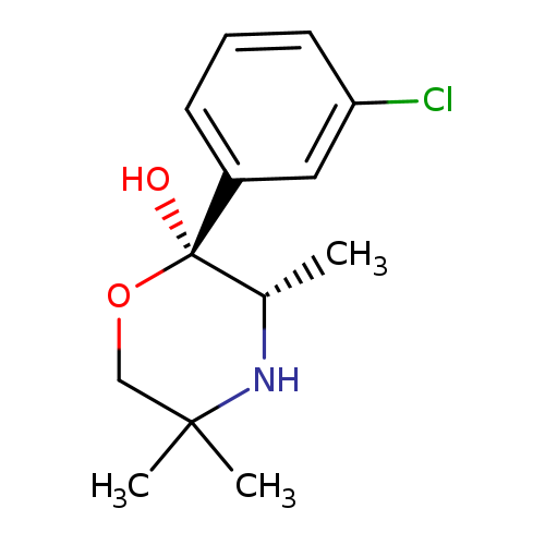 2-Morpholinol, 2-(3-chlorophenyl)-3,5,5-trimethyl-, (2S,3S)-