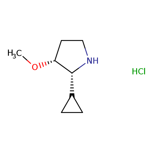 rac-(2R,3R)-2-cyclopropyl-3-methoxypyrrolidinehydrochloride,cis