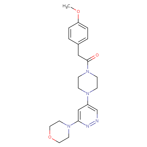 2-(4-methoxyphenyl)-1-{4-[6-(morpholin-4-yl)pyridazin-4-yl]piperazin-1-yl}ethan-1-one