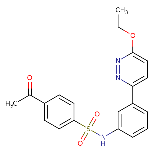 4-acetyl-N-[3-(6-ethoxypyridazin-3-yl)phenyl]benzene-1-sulfonamide