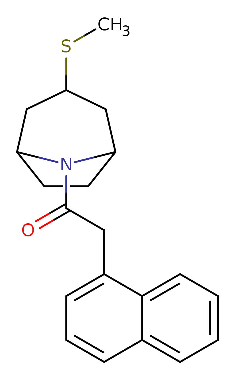 1-[3-(methylsulfanyl)-8-azabicyclo[3.2.1]octan-8-yl]-2-(naphthalen-1-yl)ethan-1-one
