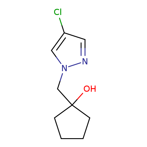 1-[(4-chloro-1H-pyrazol-1-yl)methyl]cyclopentan-1-ol
