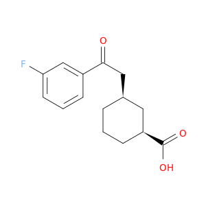 cis-3-[2-(3-Fluorophenyl)-2-oxoethyl]cyclohexane-1-carboxylic acid