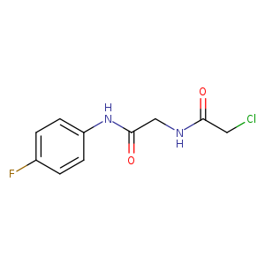 2-chloro-N-{[(4-fluorophenyl)carbamoyl]methyl}acetamide