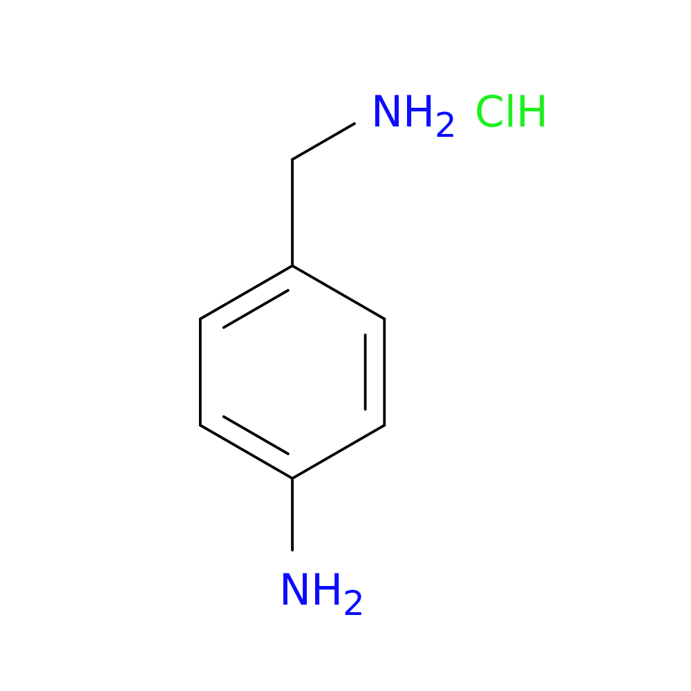 Benzenemethanamine, 4-amino-, hydrochloride (1:2)