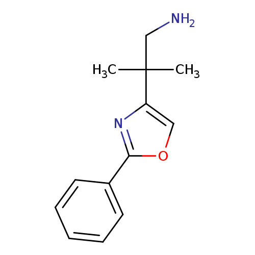 2-methyl-2-(2-phenyl-1,3-oxazol-4-yl)propan-1-amine