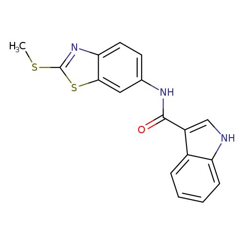 N-[2-(methylsulfanyl)-1,3-benzothiazol-6-yl]-1H-indole-3-carboxamide