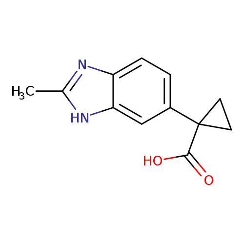 1-(2-Methyl-1H-benzo[d]imidazol-6-yl)cyclopropanecarboxylic acid