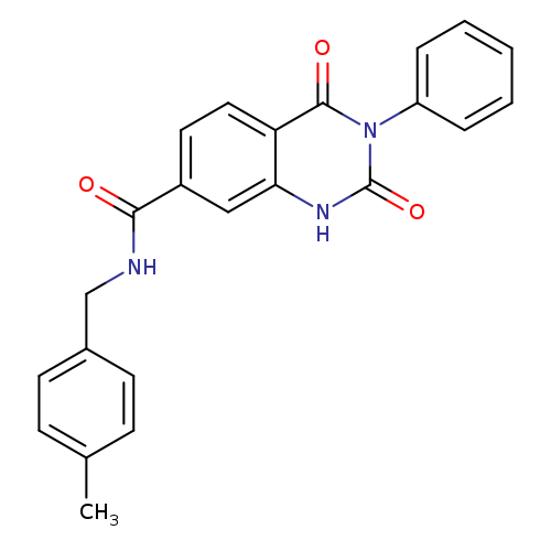 N-[(4-methylphenyl)methyl]-2,4-dioxo-3-phenyl-1,2,3,4-tetrahydroquinazoline-7-carboxamide